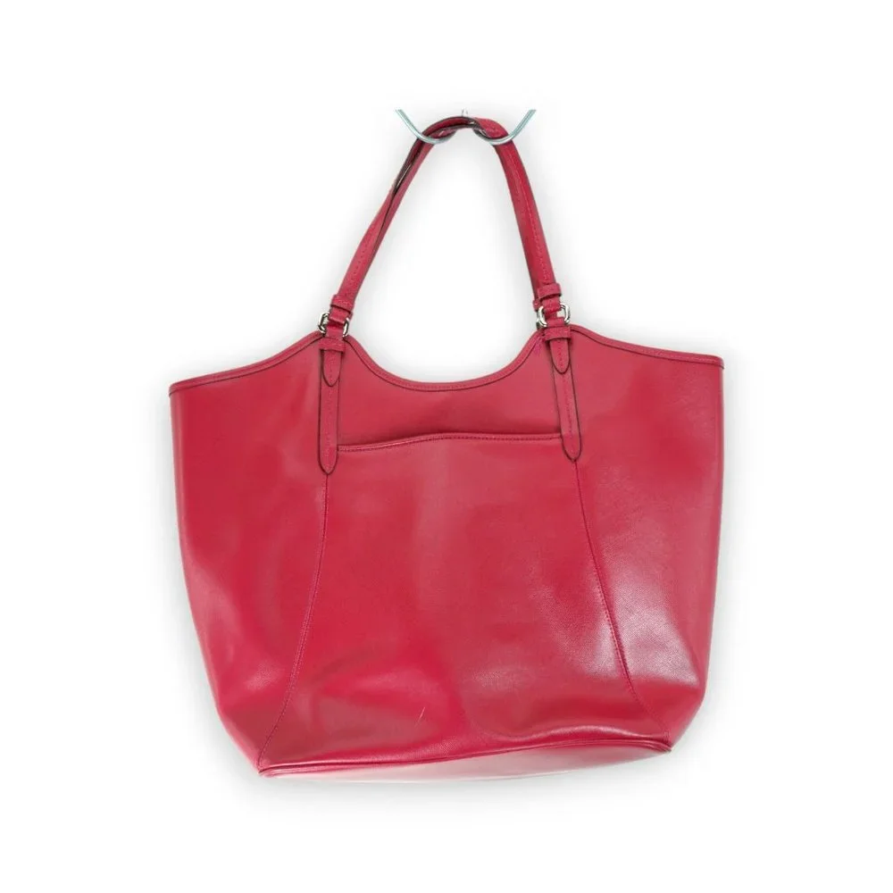 COACH PEYTON SHOULDER SATCHEL TRAVEL TOTE BAG PINK CROSSGRAIN LEATHER‎ F26103 - Picture 2 of 11